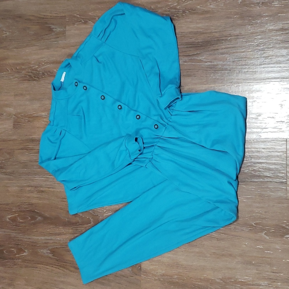 (S) Vintage Comfortable Loungewear Jumpsuit / Romper Weekend Pockets 80s